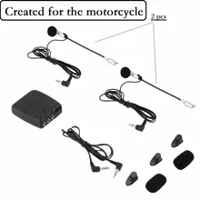 2 way Motorcycle Intercom headset Helmet to Helmet Communicator system For Harley Davidson intercomunicadores de motos MP3 GPS