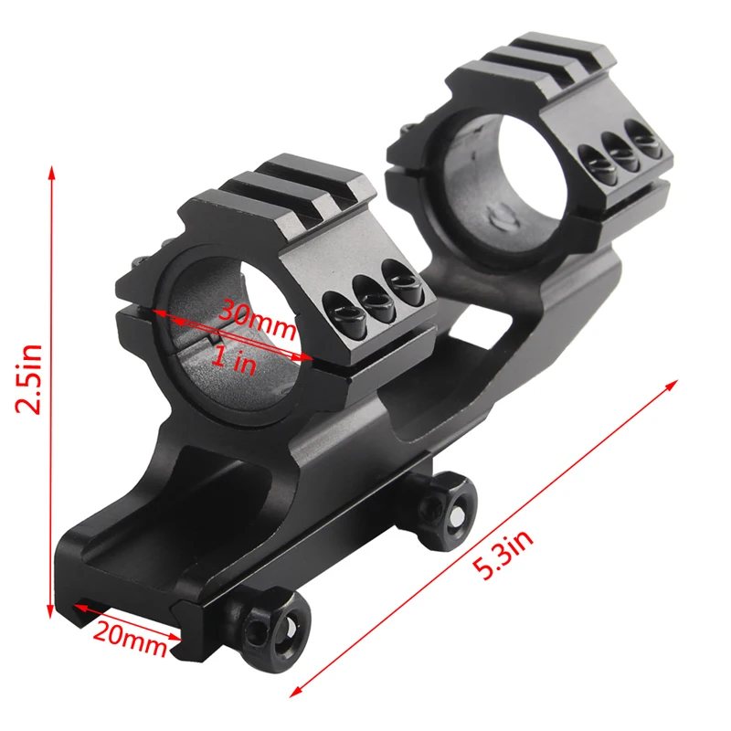 WeaverPicatinny Forward Reach 1 Piece Rifle Scope Mount suits 25 + 30mm Scopes RL2-0023-11