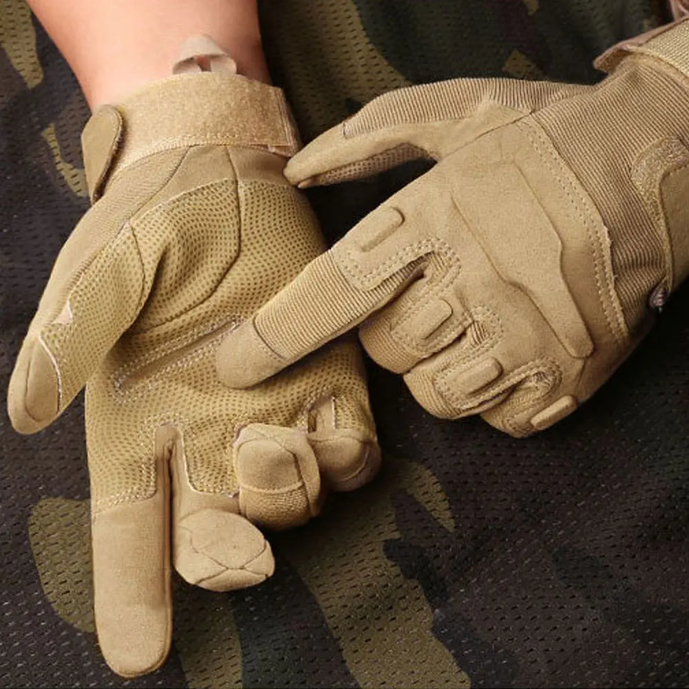 1pair Tactical Military EVA Gasket Knuckle Gloves/Motorcycle Gloves Fit for Motorcycle Paintball Cycling Hiking Camping  Finger