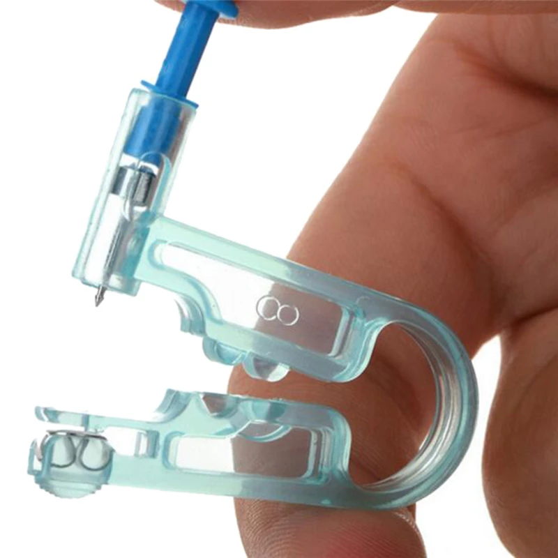 Здоровая безопасность Asepsis одноразовый блок уха шпильки для пирсинга пистолет инструмент для пирсинга машина комплект Studex серьги ювелирные изделия для тела