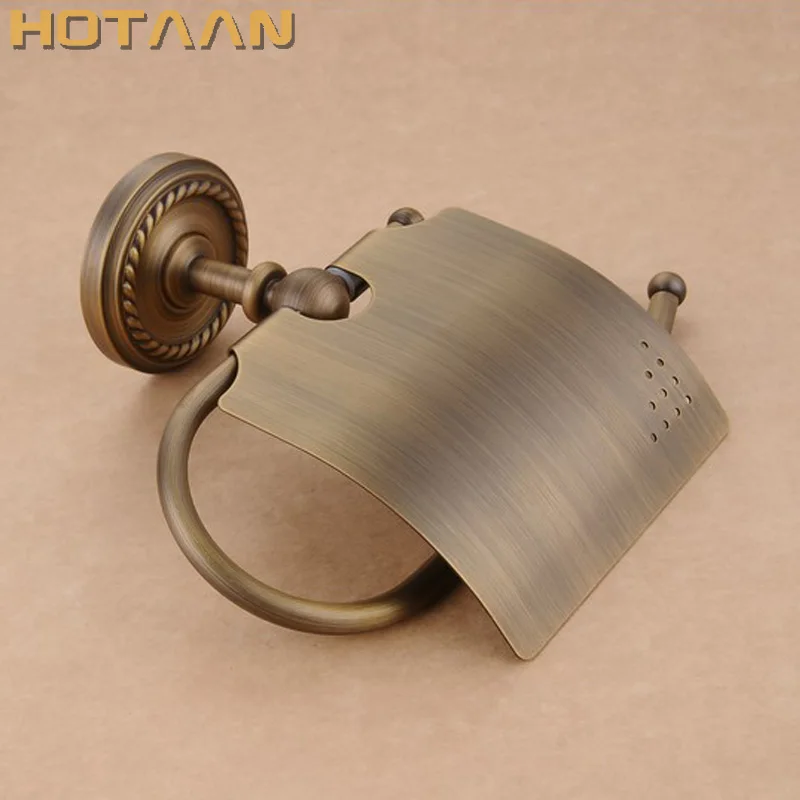 

.,Antique Brass Finish Solid Brass toilet paper holder bathroom accessoreis toilet paper holder YT-12292