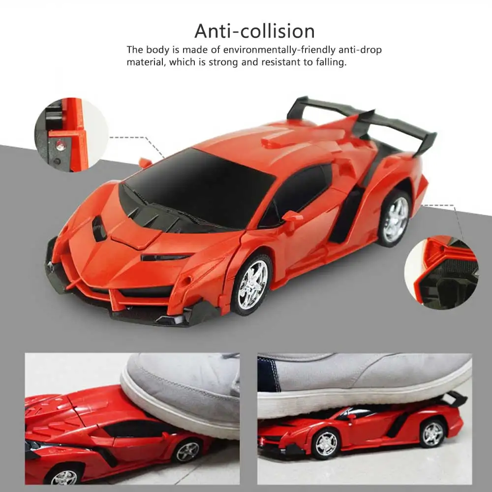 Rc Transformer 2 in 1 RC Car Driving Sports Cars Drive Transformation Robots Models Remote Control Car RC Fighting Toy Gift