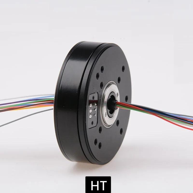 HT5208 Brushless Motor Pod PTZ Motor with AS5048A Encoder Center Hole Magnetic Ring Slip Ring
