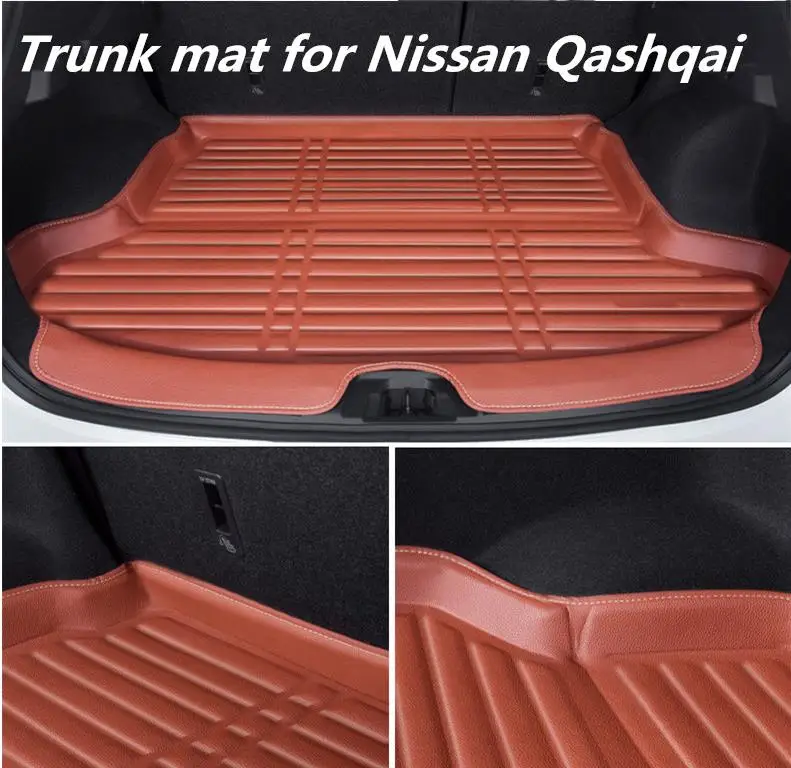 Подходит для NISSAN QASHQAI J11 коврик задний багажник коврик для Багажника Грузовой пол лоток ковер грязь удар защиты головы