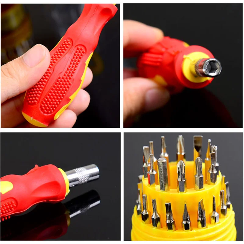 31 IN 1 Screwdriver Set Precision Phone Cmputer Camera Slotted Phillips Screwdriver Maintenance Tools Torx Hex Screw Driver Set