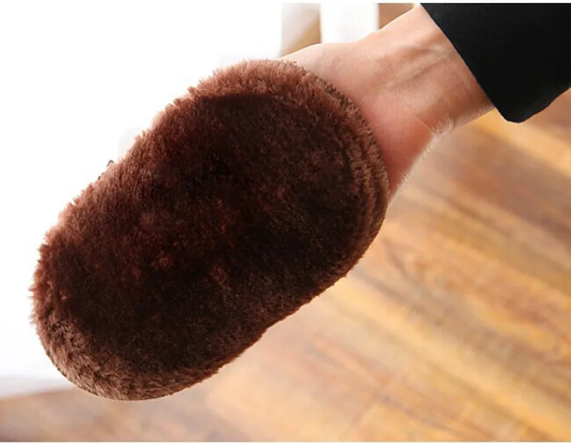 Haicar щетка для обуви мягкая искусственная шерсть ткань полировщик обуви Чистка очиститель перчатка щетка U61228