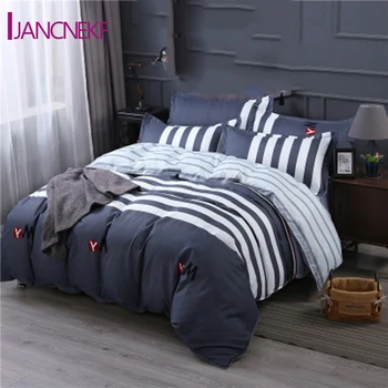 

Quilted Nordic Style Activated Printed Aloe Single Piece Four-piece Set AB Version Skin-friendly Home Textile Bedding narwhal