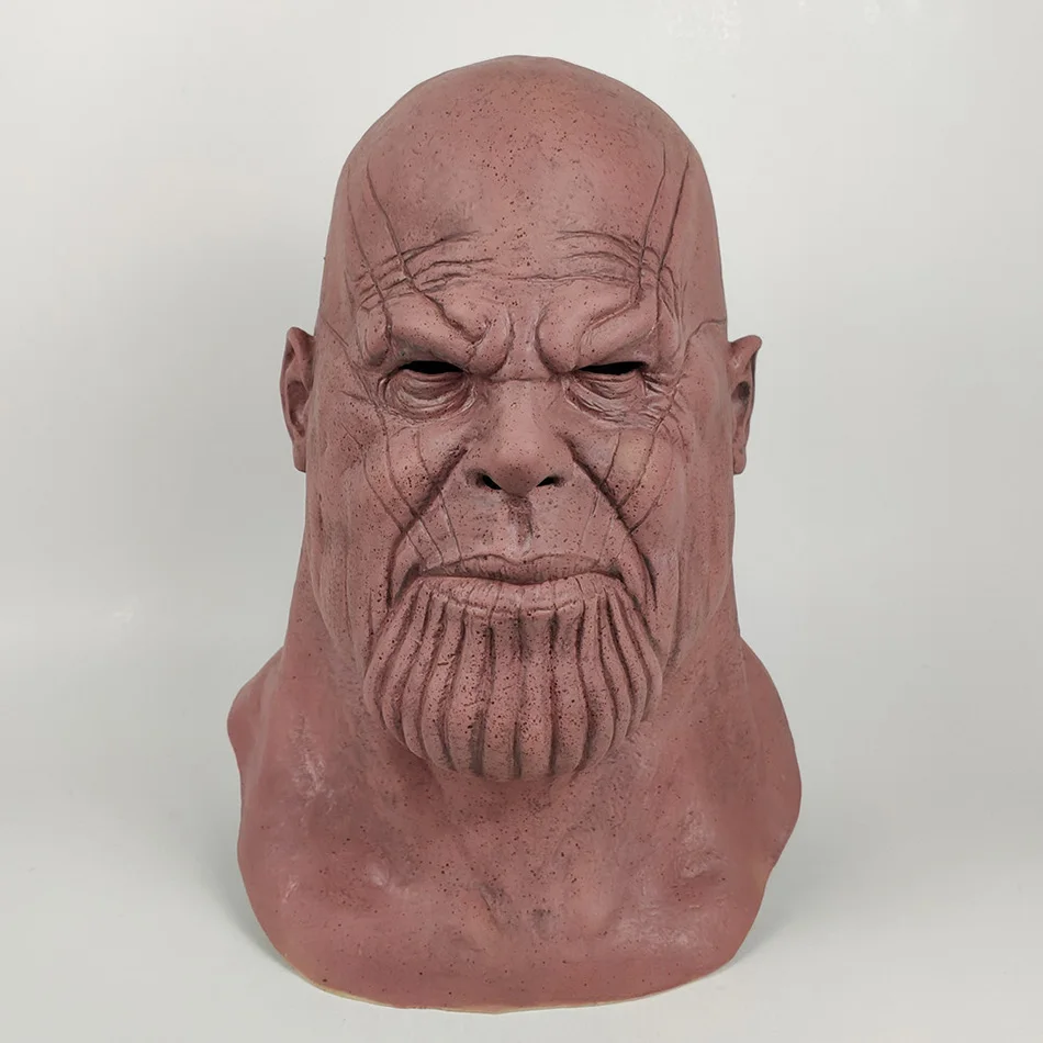 Thanos Mask Avengers Infinity War Movie Cosplay Latex Helmet Halloween Costume Accessory1
