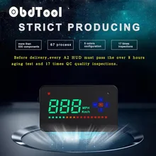 OBDTOOL 3.5″ Screen GPS Speedometer Digital car speedometer HUD With Anti-slip Pad Vehicle Speeding Warning Car Head Up Display