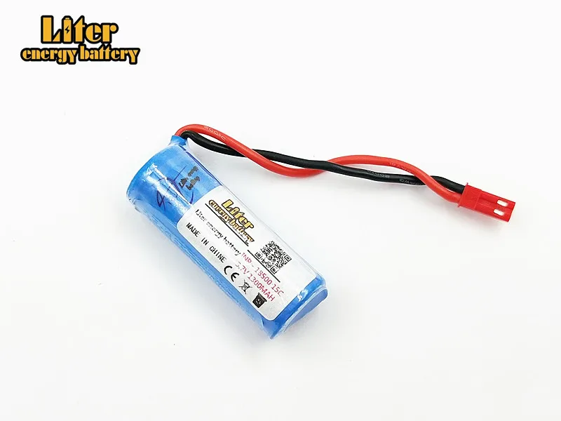 3,7 V 1300 mAH пульт дистанционного управления вертолетом самолет JST черной вставкой литиевая батарея 3,7 V 1300 mAH 18500 цилиндр S900 подписки