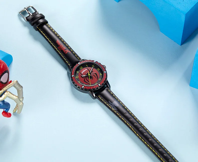 Бренд disney детские резиновые ручные часы кварцевые Marvel мультфильм аниме человек паук детские наручные часы кожа водонепроницаемые часы для студента