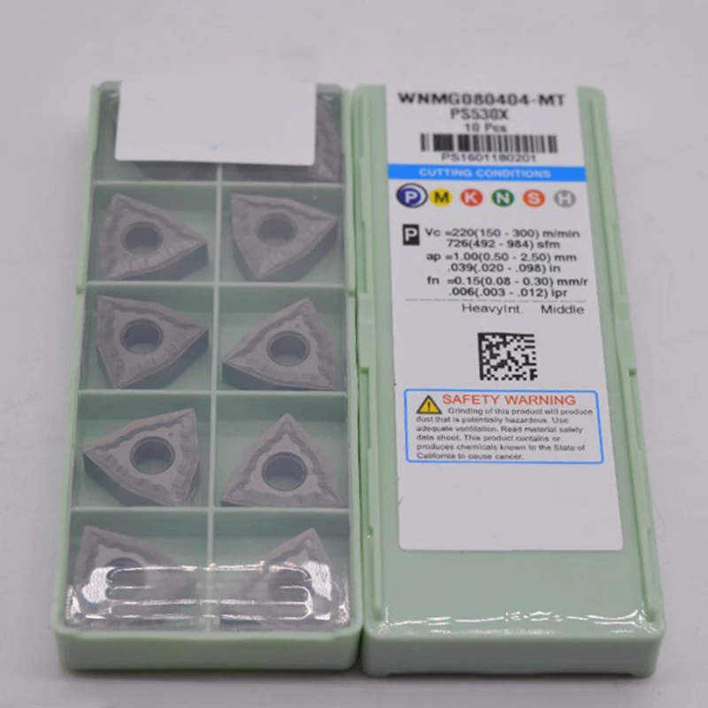 10pcs Metal ceramic WNMG080404-MT PS530 WNMG431 high quality Steel processing