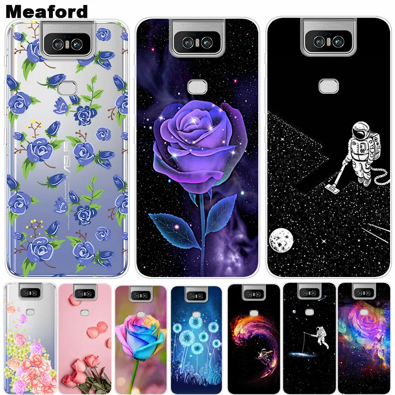 

Cases For Asus Zenfone 6 ZS630KL Phone Cover Soft Silicone Colorful Printing Back Case Cover For Asus Zenfone 6z 6 ZS630KL 2019