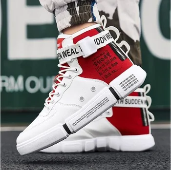 

new Men Fashion Casual Shoes Sneakers Spring High Top Trend Man Shoes Comfortable Breathable Waterproof Walking non-slip Shoes