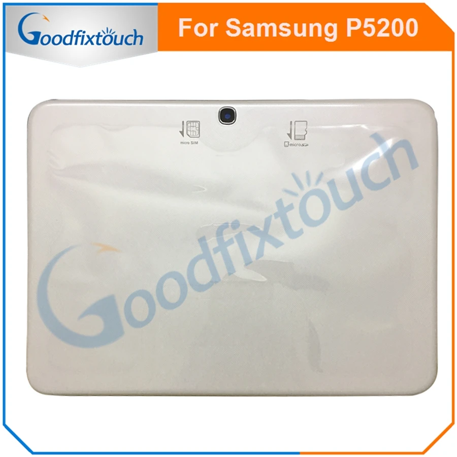 Для samsung Galaxy Tab 3 10,1 P5200 P5210 P5220 задняя крышка корпуса батареи чехол Крышка батарейного отсека с боковой кнопкой