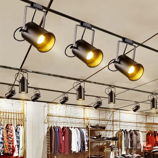 Vintage Plafond Verlichting LED Zwart Ijzer Plafondlamp Industriële ... Vintage Plafond Verlichting LED Zwart Ijzer Plafondlamp Industriële ...