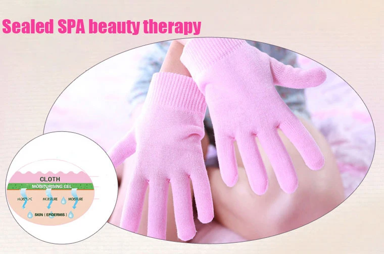 2Pairs/Lot ( 1Pair Glove+1Pair Sock) SPA Gel Reusable Gloves & Sock Moisturizing Whitening  Beauty Hand Foot Care