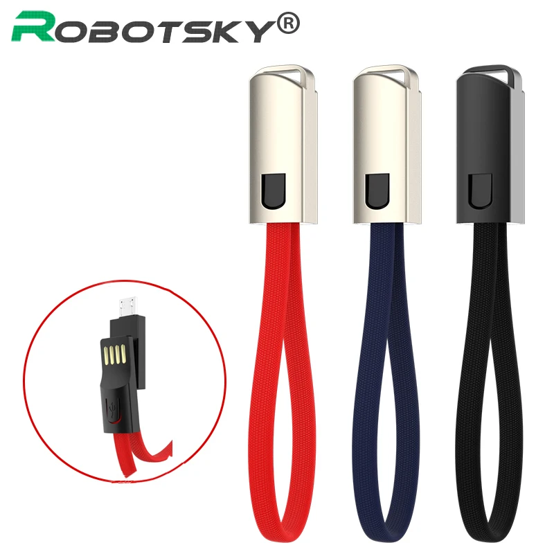 Portable Keychain USB Data cable for iPhone Micro USB Type C Fast Charging Mobile Phone Charger Cable for Samsung Galaxy Xiaomi