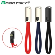 Portátil llavero USB cable de datos para iPhone Micro USB tipo C la carga rápida Cable cargador de teléfono móvil para Samsung Galaxy xiaomi