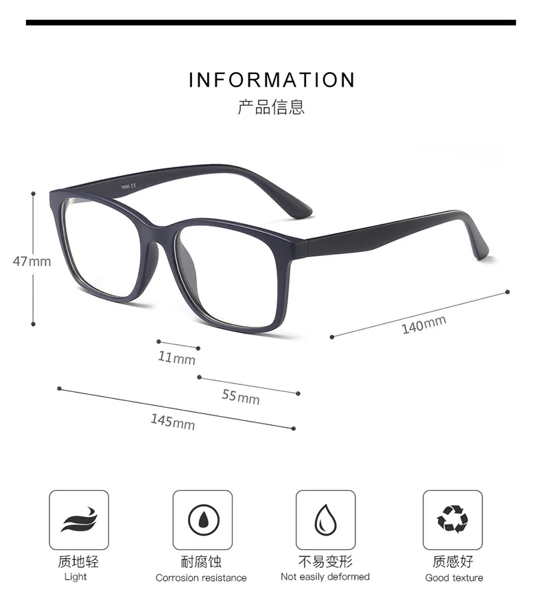 G8019 TFashion фотохромные солнцезащитные очки близорукость солнцезащитные очки Брендовые Дизайнерские мужские квадратные оптические цветные Рецептурные очки UV FML
