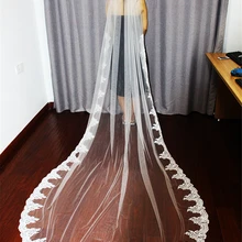 Свадебная фата 3 метров в длину шнурка крайний слой Фата с расческой Фата, Свадьба на платье невесты свадебное аксессуары