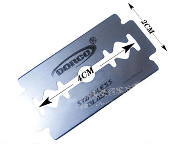 10pc Stainless Steel Double Edge Razor Blades Eyebrow Shaving Razor