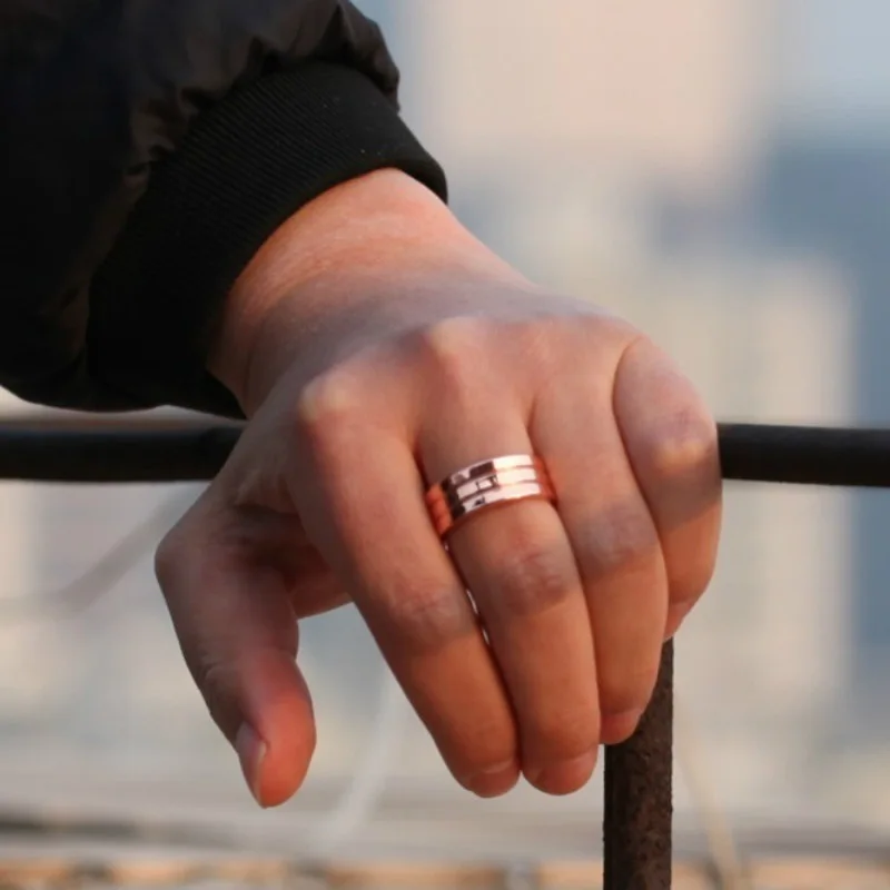 Магнитотерапия похудение кольца для мужчин и женщин модные ювелирные изделия Кольцо Здоровье держать тонкий стильный металлический сенсорный Acupoint забота о здоровье