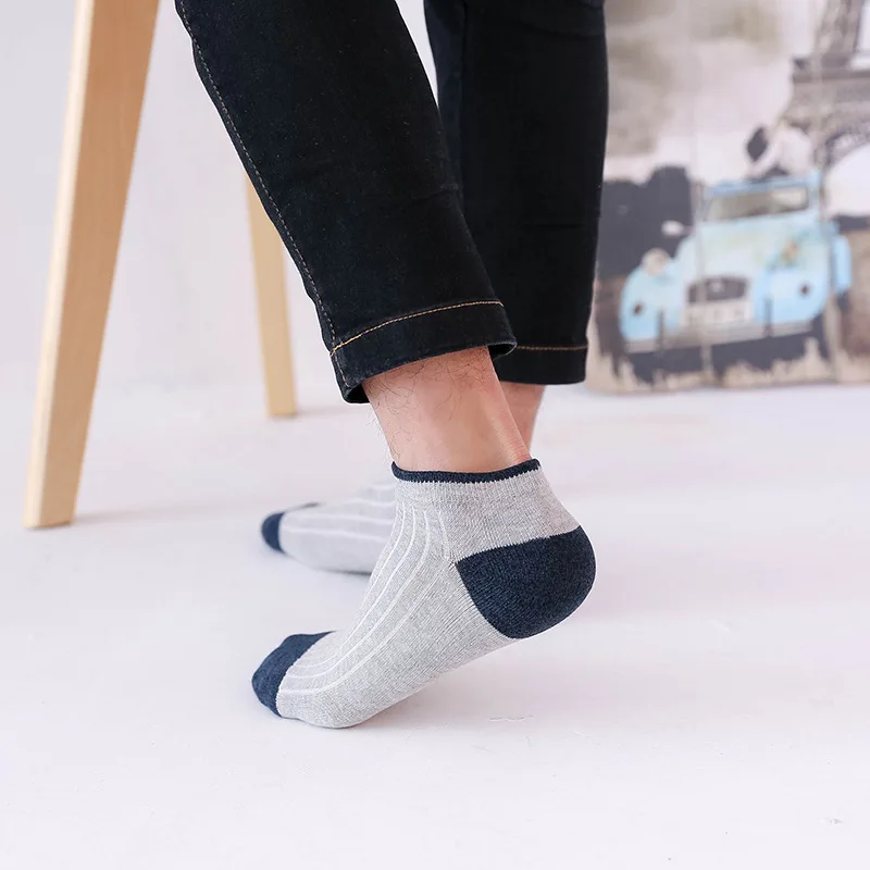 2018 Harajuku Для мужчин сжатия Happy Socks летнее хлопковое Полосатое мелкой носок s