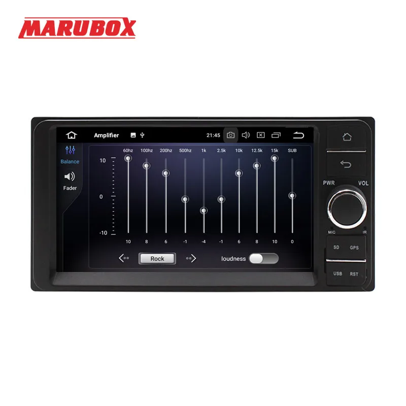 Top MARUBOX 2 Din Android 9 4GB RAM For Toyota Universal 7" IPS GPS Navigation Bluetooth Stereo Radio Car Multimedia Player 701PX5 1