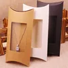 10pcs box &10 Inner Card 2022 New DIY Kraft Paper window Pillow Box Necklace Jewelry Display Clear Pvc Pillow Box ► Photo 2/6