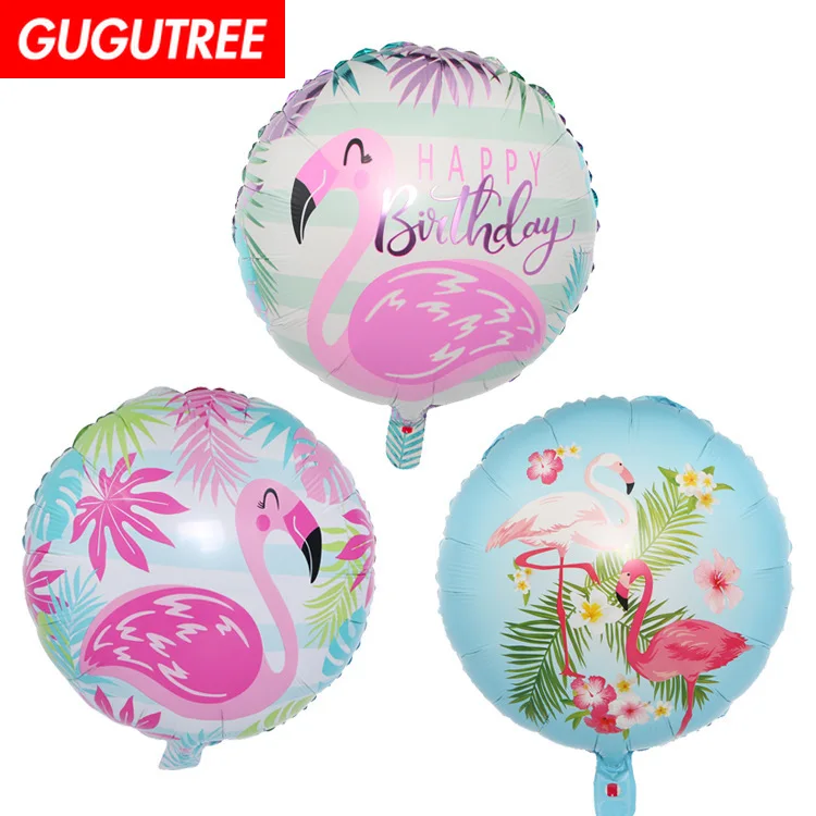 

GUGUTREE PARTY 18inch green blue white flamingo foil ballon wedding event christmas halloween festival birthday party HY-232