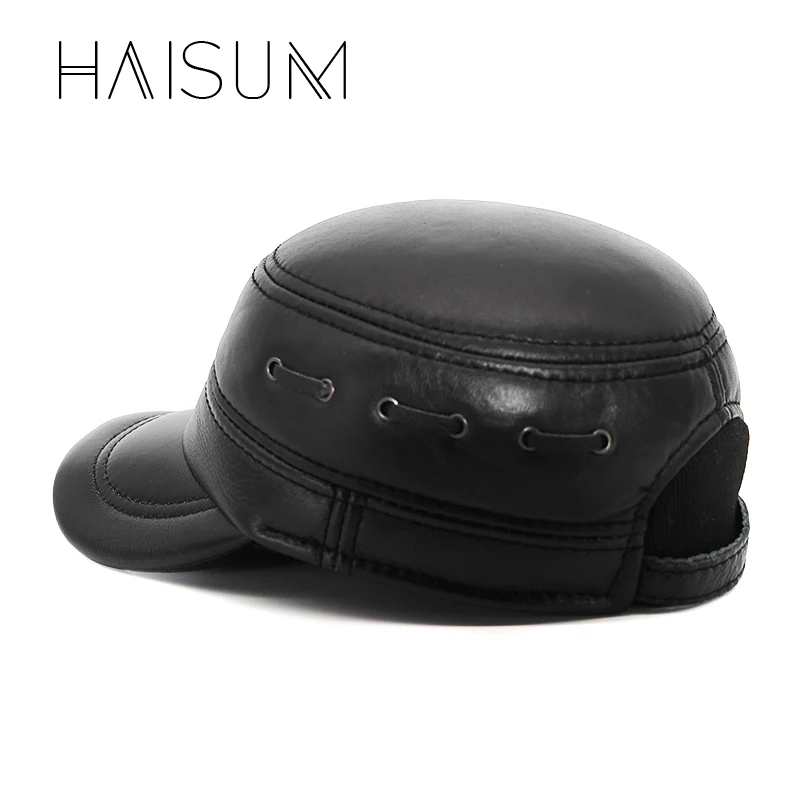 Haisum Новая модная мужская зимняя теплая бейсбольная кепка/Кепка из натуральной