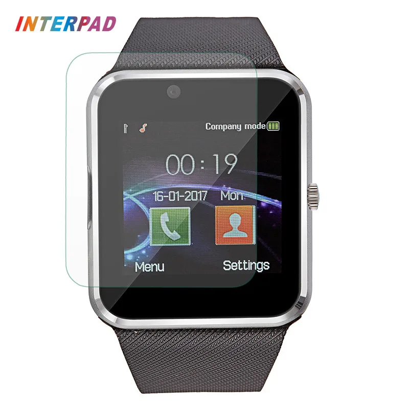 Interpad завод Смарт часы GT08 Plus со стеклянной пленкой камера SIM карта вызов Smartwatch для