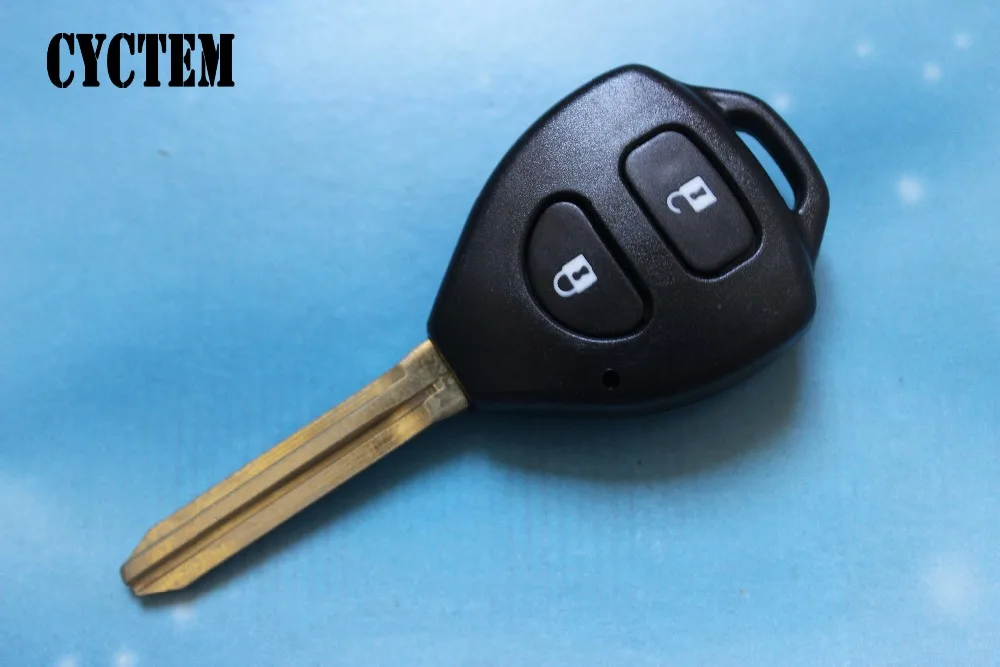 

CYCTEM Car Remote Key Cover Shell Fit For Toyota Corolla Rav4 2 Buttons Key Fob Case