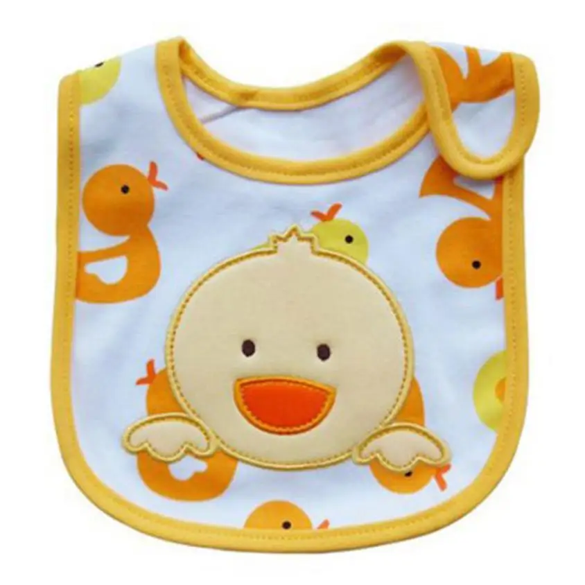 Baby Bibs Cute Cartoon Pattern Toddler Kids Waterproof Saliva Towel