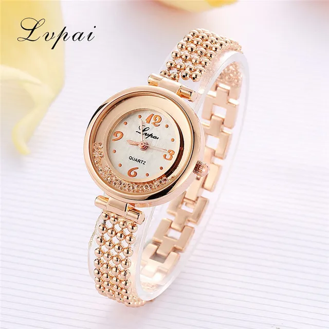 Lvpai Fashion Women Bracelet Watch Luxury Ladies Stainless Steel Rhinestone Quar Lvpai Fashion Women Bracelet Watch Luxury Ladies Stainless Steel Rhinestone Quar