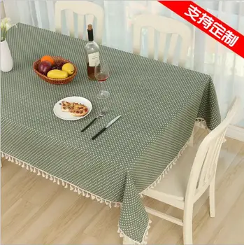 

Dot Plaid Table Cloth Dinner Rectangular Antiderapant Tablecloth Home Kitchen Tischdecke Decor Stripe Table Cover