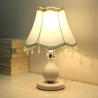 E27 Европейская спальня маленькая настольная лампа современный Диммируемый светодиодный энергосберегающий прикроватный светильник, регулируемый ночной Светильник - Цвет корпуса: D