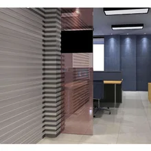 Película Solar de ventana de oro rosa para oficina, película de privacidad, lámina decorativa Anti UV, sujeción estática para el edificio de la Oficina del hogar 1,52*30 m(China)