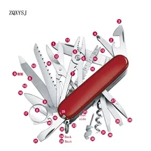1 шт. Карманный складной многофункциональный инструмент нож Suvival из нержавеющей стали для кемпинга Многофункциональный Открытый охотничий EDC инструменты с крышкой ножа