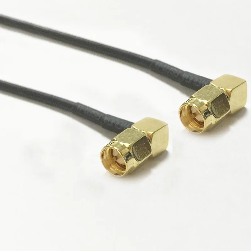 Modem Coaxial Cable SMA Male Plug Right Angle Switch SMA Male Plug Right Angle RG174 Cable 20CM