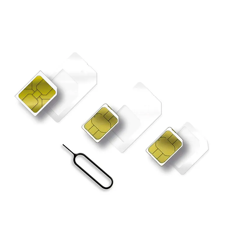 Переходник 4 в 1 2016 переходник Nano SIM карты Micro Standard для iPhone 5 6 6s Plus SE 5C xiaomi redmi 3s 3 huawei