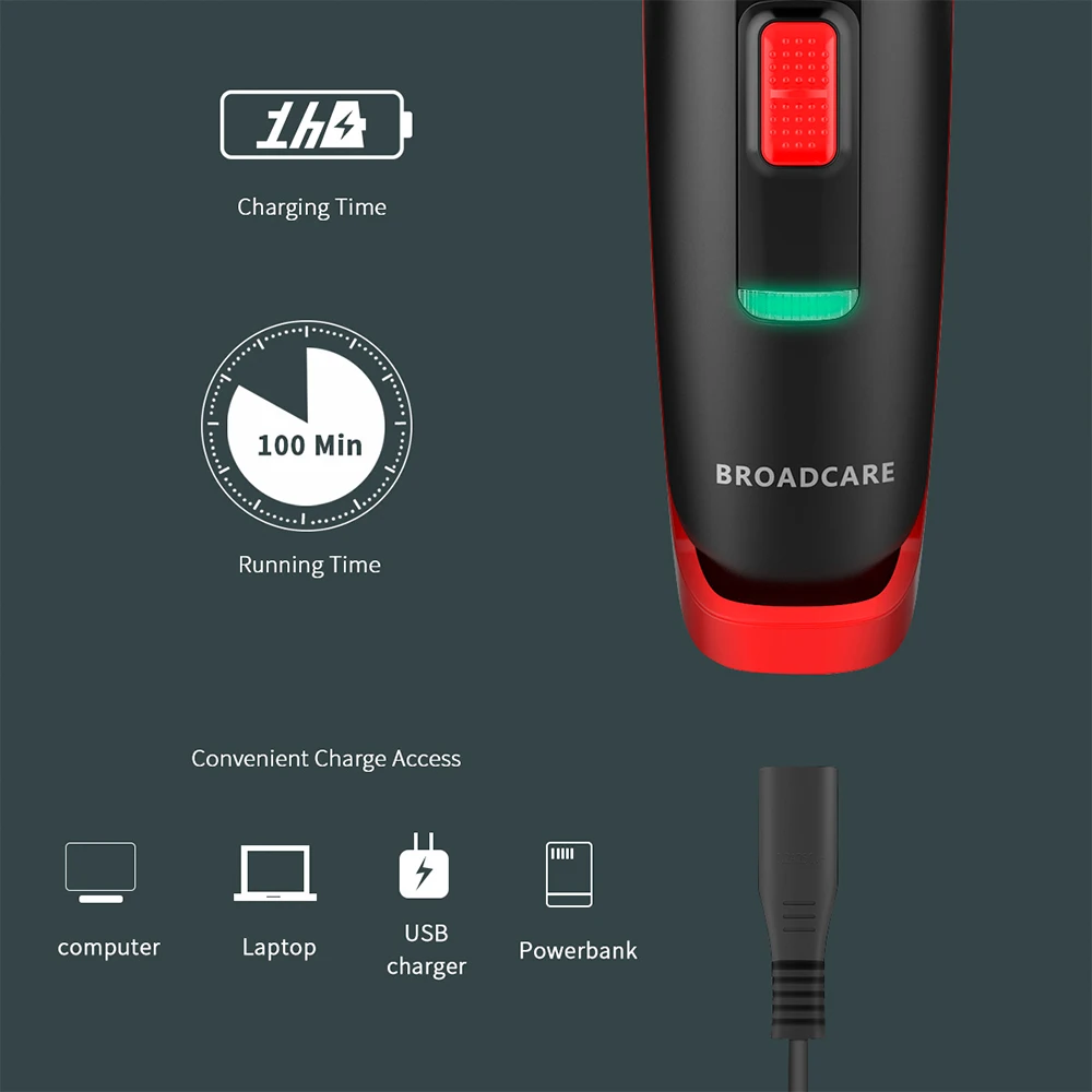  2019 Drop Shpping 5pcs/Set Portable Hair Clippers for Men 110 Minutes Trimmer Super Using 110min