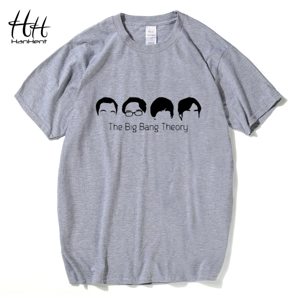 HanHent The Big Bang Theory футболки мужские Swag хлопок короткий рукав o образный вырез