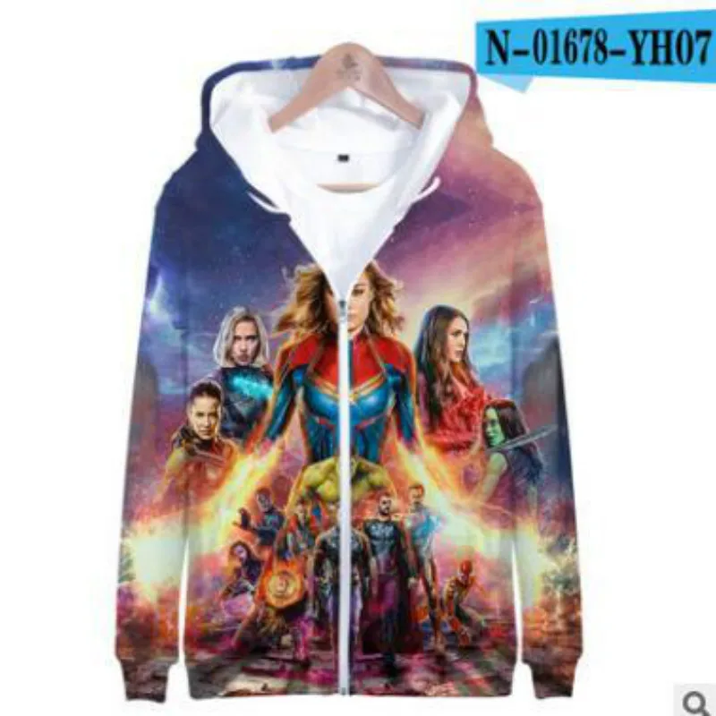 Marvel The Avengers 4 Endgame Quantum Realm, Детский костюм для девочек, толстовки с капюшоном для мужчин, семейная толстовка на молнии, куртки