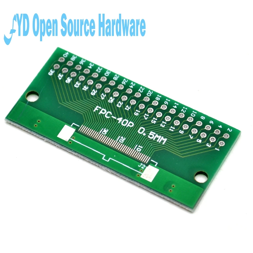 5 шт./лот FPC 40PIN DIP адаптер доска FFC поворот 2,54 TFT lcd сиденье 1 мм 0,5 мм