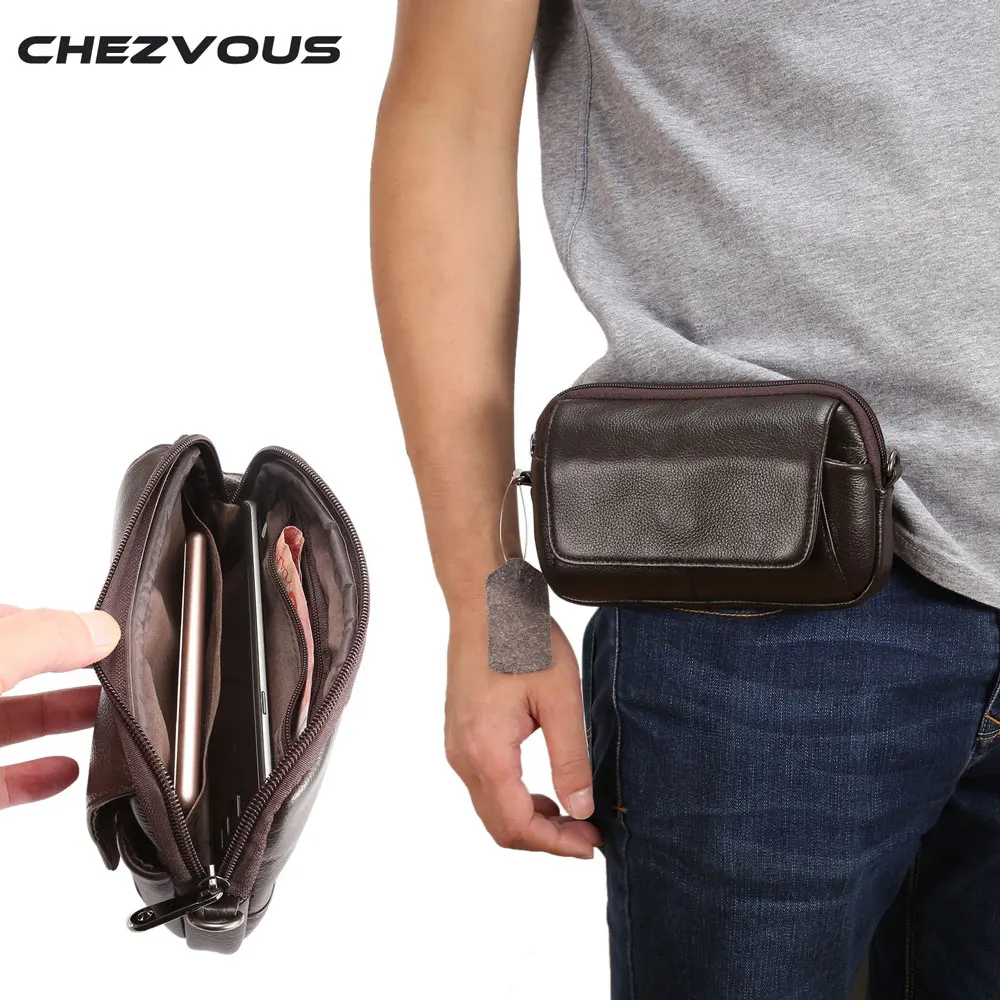 100% Genuine Leather Waist Bag for iphone/Samsung Smart Phone Shoulder Bag Belt Pouch for Below 6.5inch Mobile Phones Case 100% Genuine Leather Waist Bag for iphone/Samsung Smart Phone Shoulder Bag Belt Pouch for Below 6.5inch Mobile Phones Case