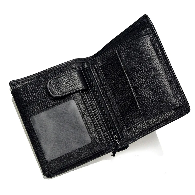 Мужской кошелек из натуральной кожи с RFID блокировкой|men genuine leather wallet|leather walletgenuine