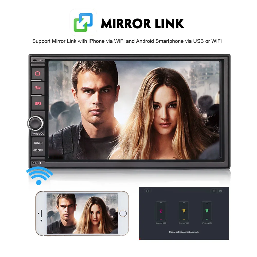 Sale Car Multimedia Player Octa Core 7" Android 8.0 DAB+ Autoradio double din GPS NAVI Bluetooth 4G WiFi RDS OBD2 DVR Radio DVT-IN 1