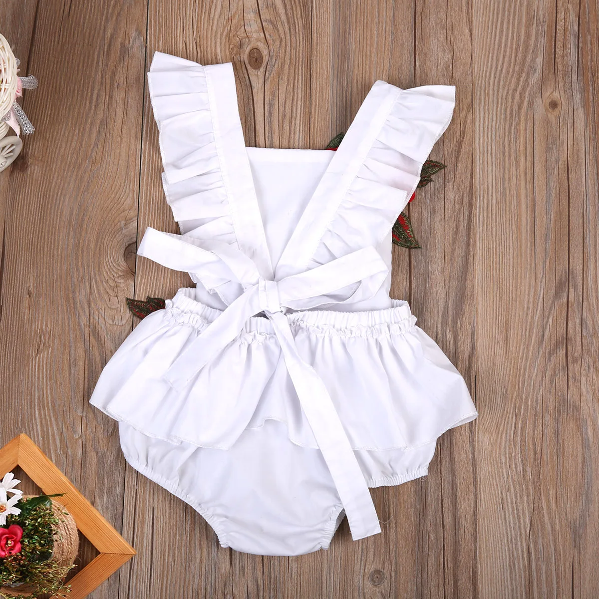 Модный пляжный костюм для новорожденных девочек с объемным рисунком розы, боди с бантом, одежда